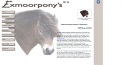 Desktop Screenshot of exmoorpony.nl